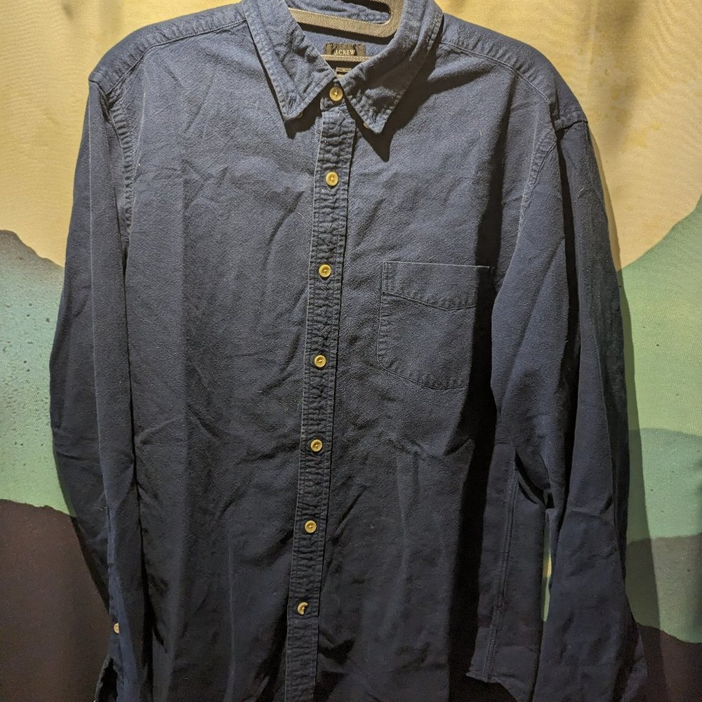Navy Button Down